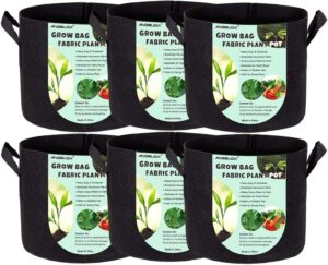 ANGELIOX 6 Pack 10 Gallon Plant Grow Bags