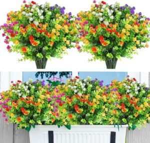 Eirdary 12 Bundles Artificial Flowers