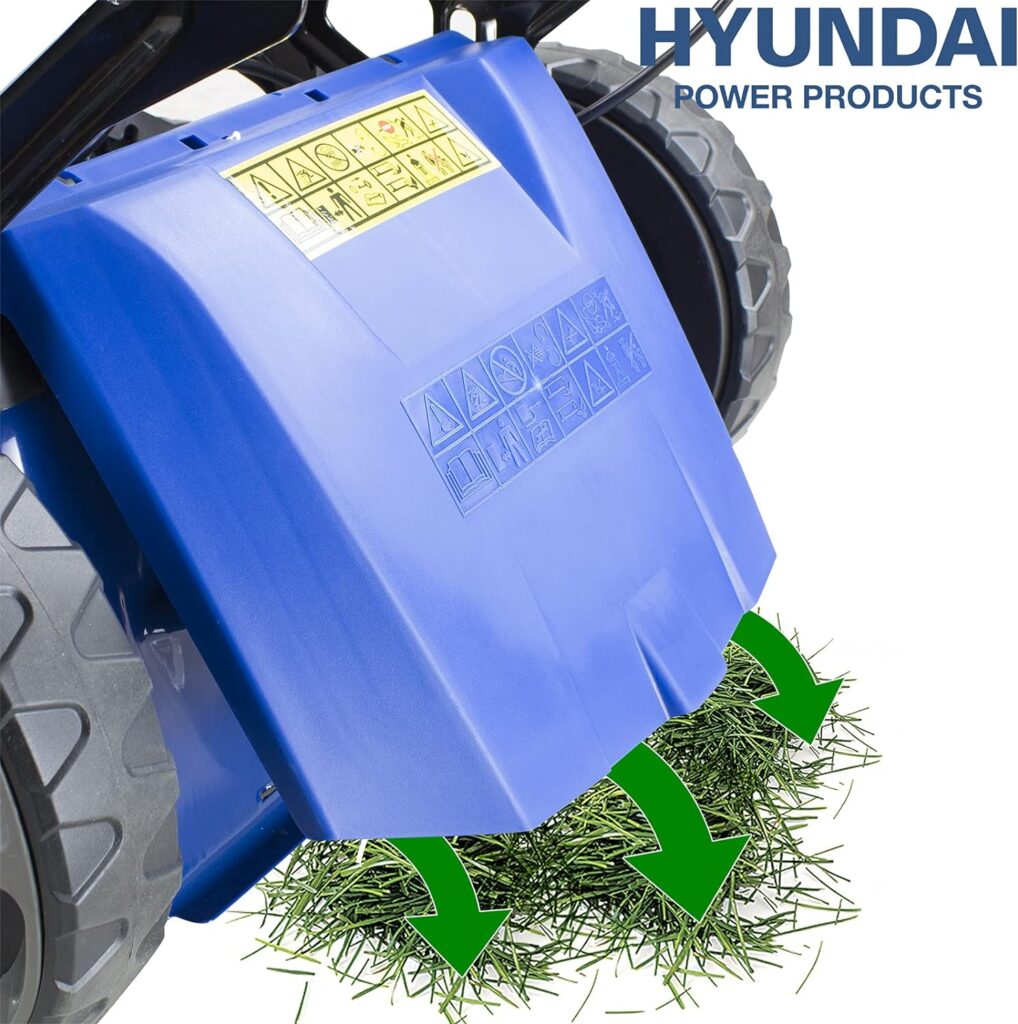 Hyundai 18/45cm Cordless 80v Lithium-Ion Battery Self Propelled Lawnmower with Battery and Charger, 6 Cutting Heights, 65l Grass Collector, Foldable Handles, 3 Year Warranty