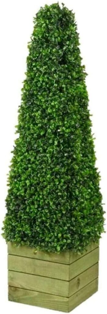 Artificial Trees 3ft Pyramid Cone Tree Artificial Topiary Plant 3 feet wood - Outdoor Indoor UK artificial trees - Topiary trees (2)