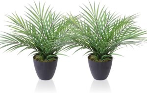 CROSOFMI Artificial Plants Areca Palm