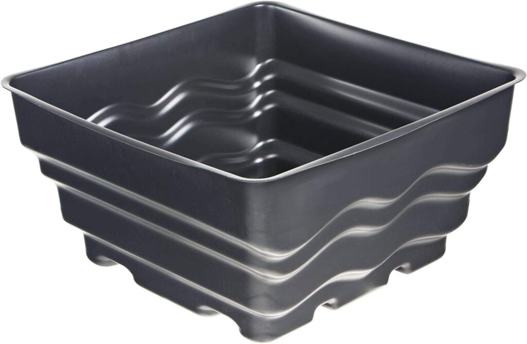 Heissner Preformed Square Water Garden - Black - 58x58x30cm - 70 Litres