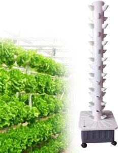 BEESOM 15 Floors 45 Holes Hydroponics Tower Set