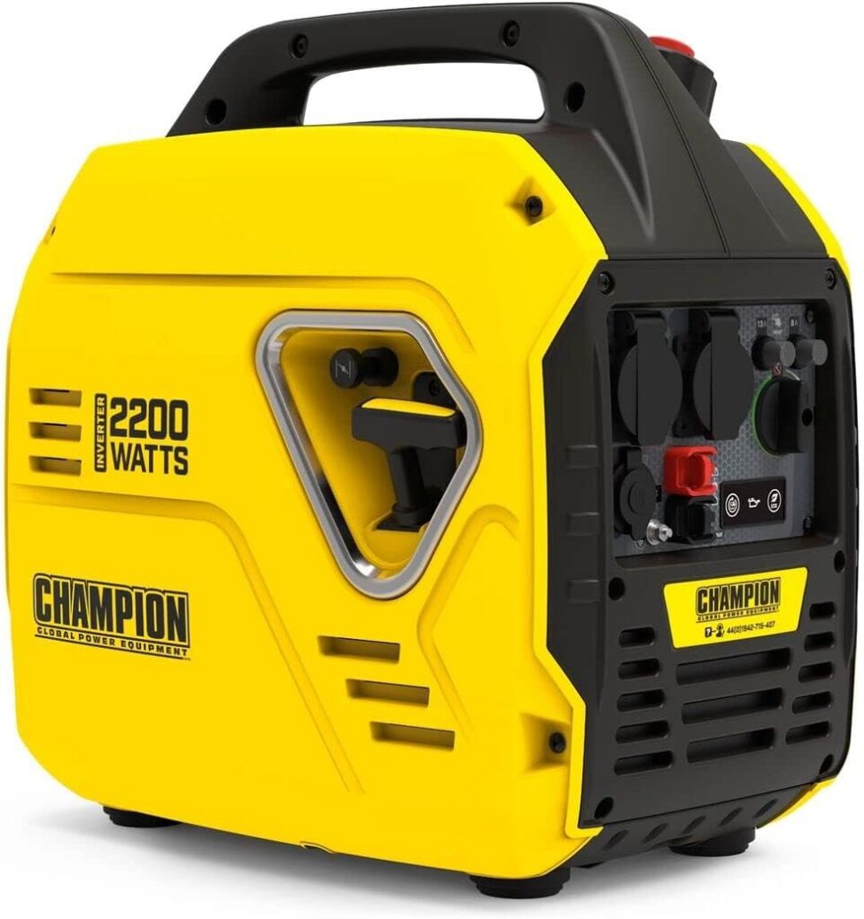 Champion Power Equipment 92001i 2200 Watt Petrol Portable Inverter Generator - 240V, 79cc Engine, 4.0L - The Mighty Atom - Super Lightweight, True Sine Wave, EZ Start, Ultra Quiet