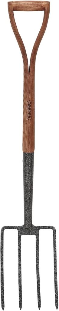 Draper DRA14304 Carbon Steel Border Fork with Ash Handle