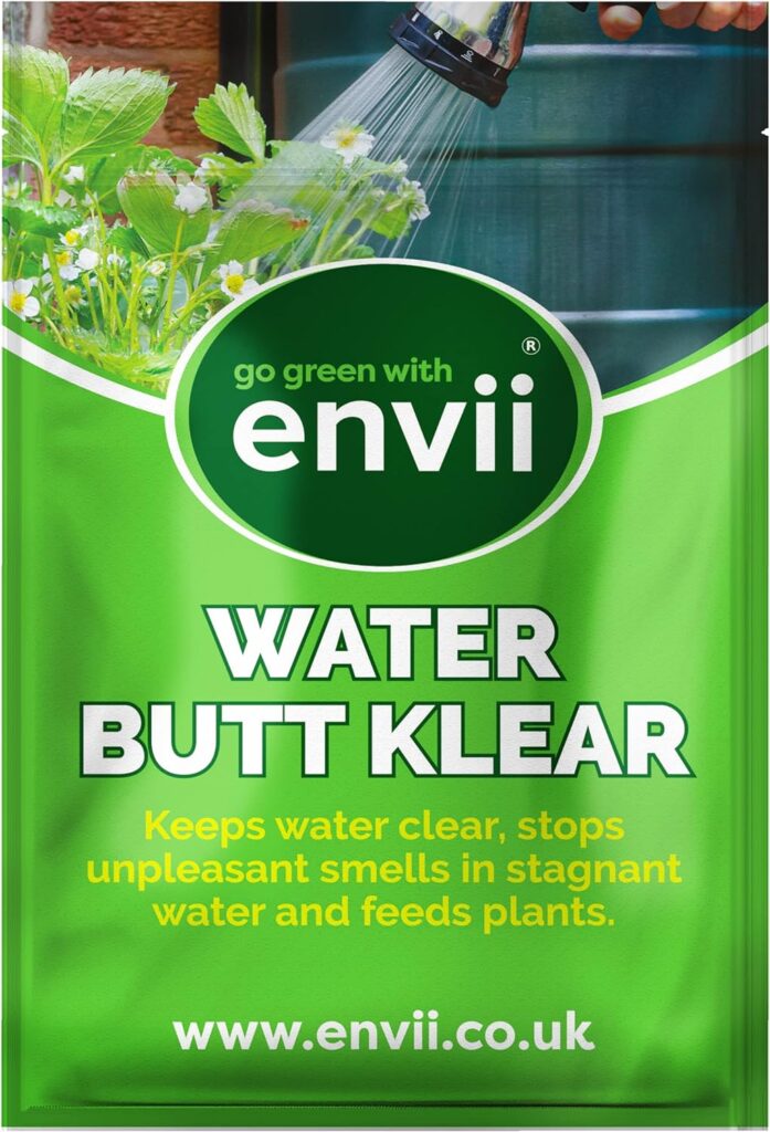 Envii Water Butt Klear – Natural Water Butt Treatment, Cleans Prevents Green Water Unpleasant Odours – 40 Tablets