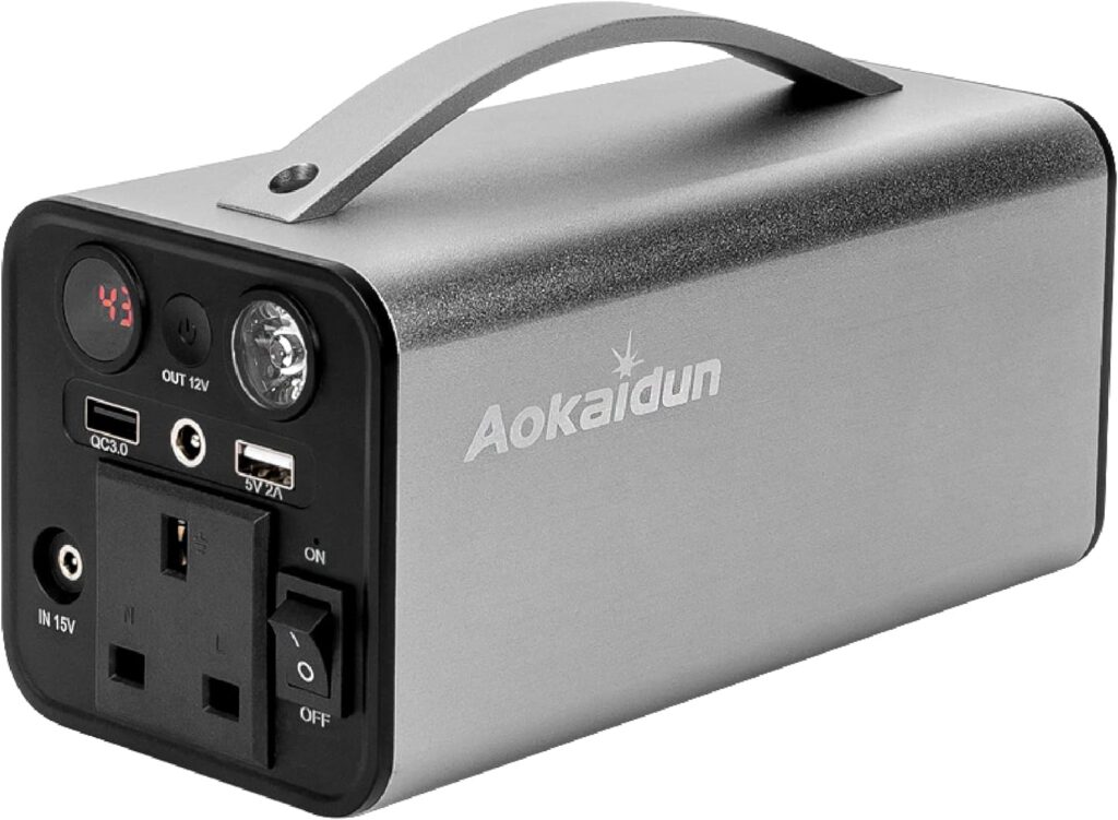 Panana Aokaidun Portable Power Station 166Wh/45000mAh Lithium Battery Solar Electronic Generator 180W AC for Camping, Outdoor Adventure Explorer, Travel, Emergency Power Backup