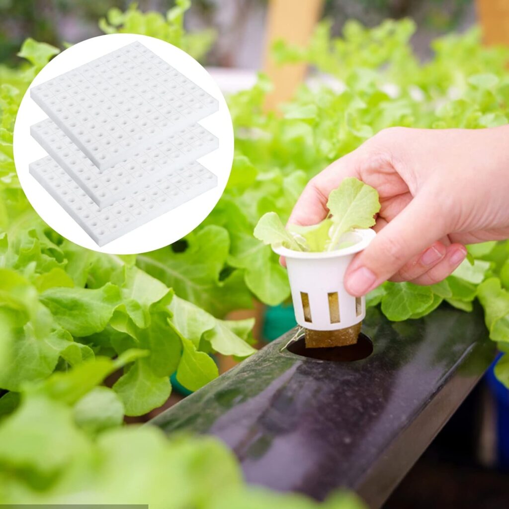 SevenMye 400 Pcs Hydroponic Sponge Planting Tool Square Seedling Sponges Greenhouse Hydroponic Sponge Hydroponic Vegetable Planting Sponge for Small Bud Growth, White