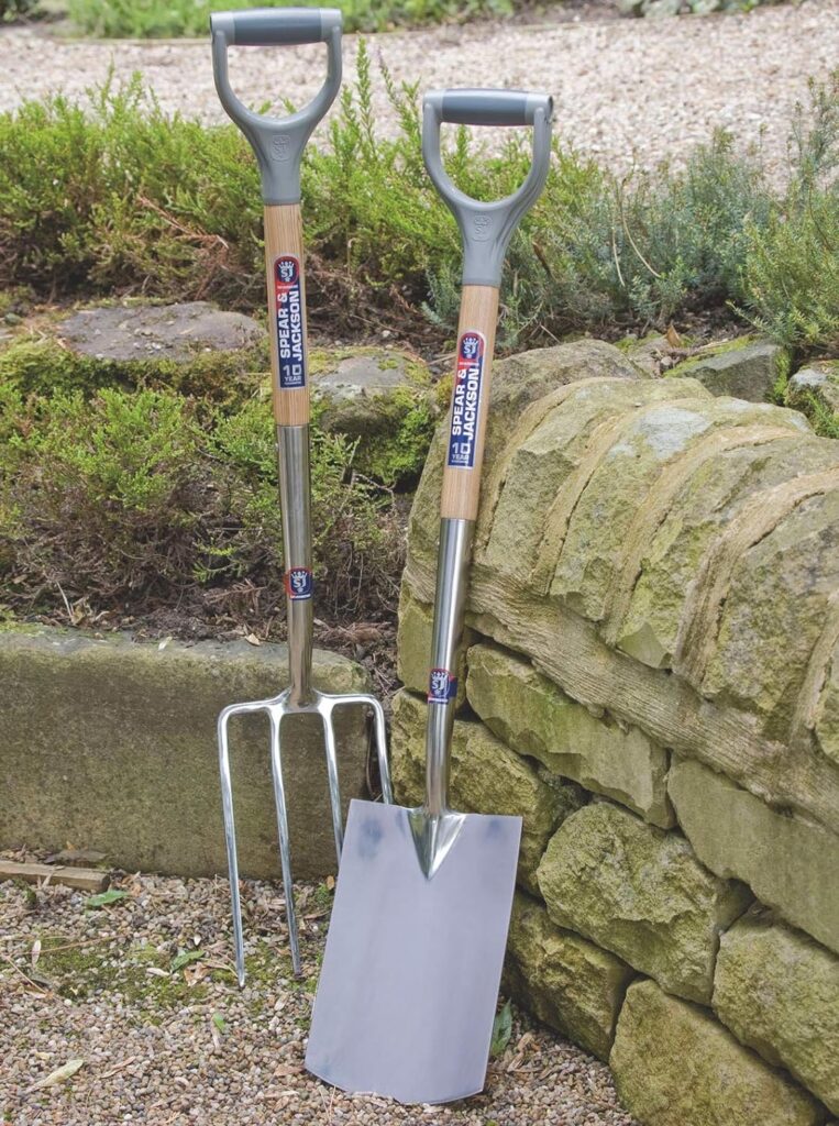 Spear Jackson 1160SP Neverbend Stainless Steel Digging Spade, Grey