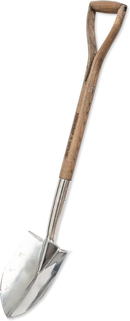 Spear Jackson 4650PS Traditional Stainless Planting Spade, Brown