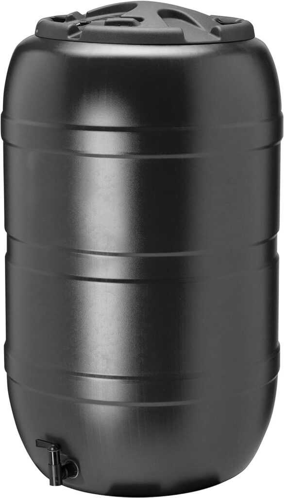 Strata Products Ltd Ward GN325 210L Water Butt including Tap and Lockable Lid - Black