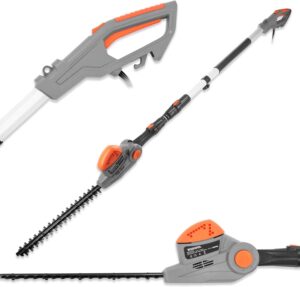 Terratek Corded Extendable Pole Hedge Trimmer