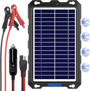 Upgraded 7.5W Solar Battery Trickle Charger