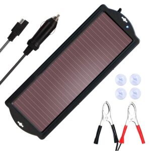 VIVLLEN Solar Car Battery Trickle Charger